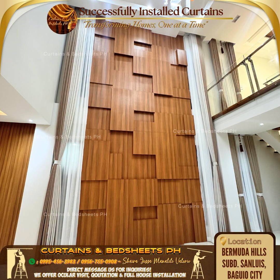 Baguio City curtain installation photo 2