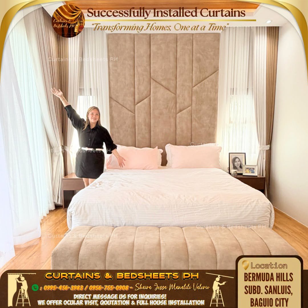 Baguio City curtain installation photo 4