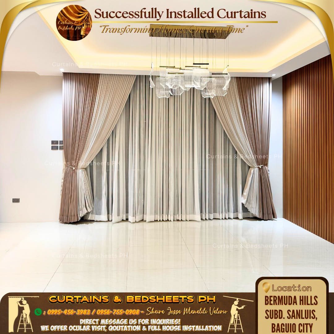 Baguio City curtain installation photo 5